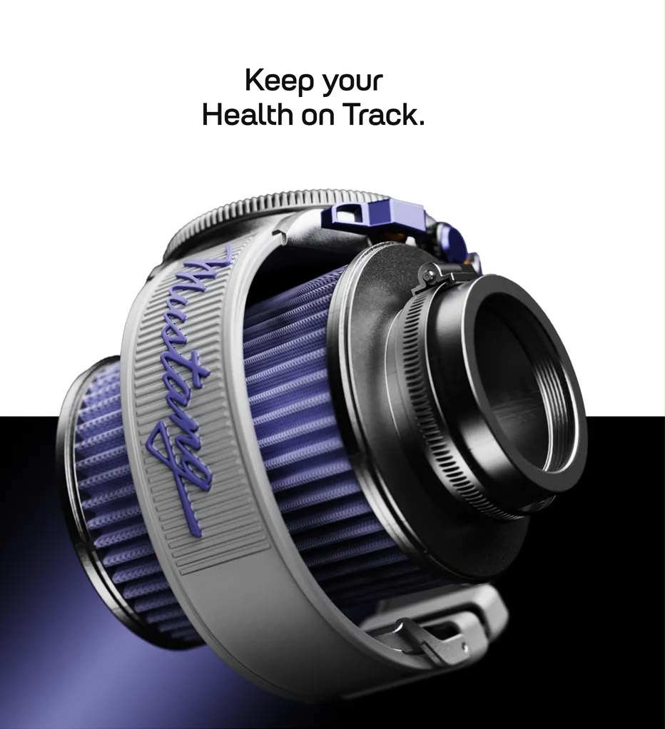 mustang stallion 1.43" AMOLED Display, Functional Bezel with Ai inside