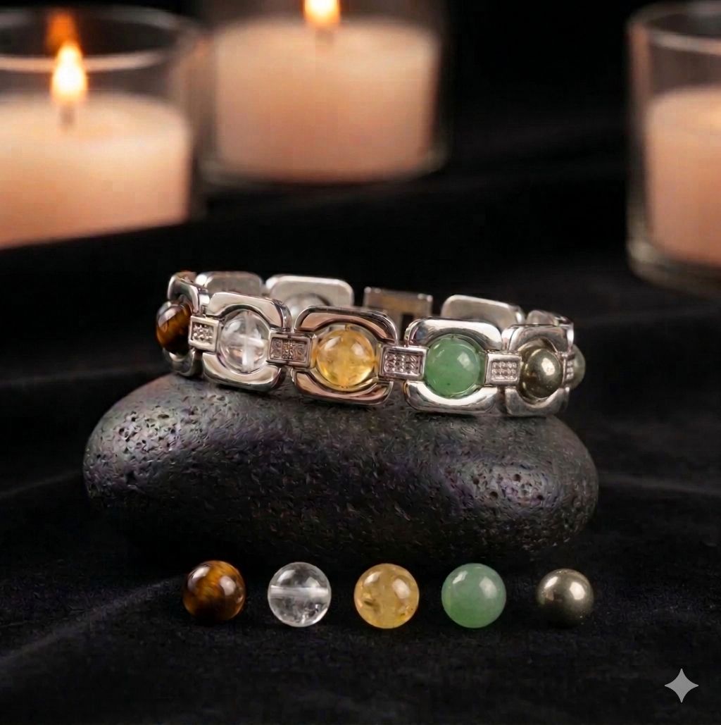 Rinmukteshwar Siddh Metal Dhan Yog™ Bracelet (Silver Plated): Lab Certified, Customised & Energized Bracelet for Men & Women