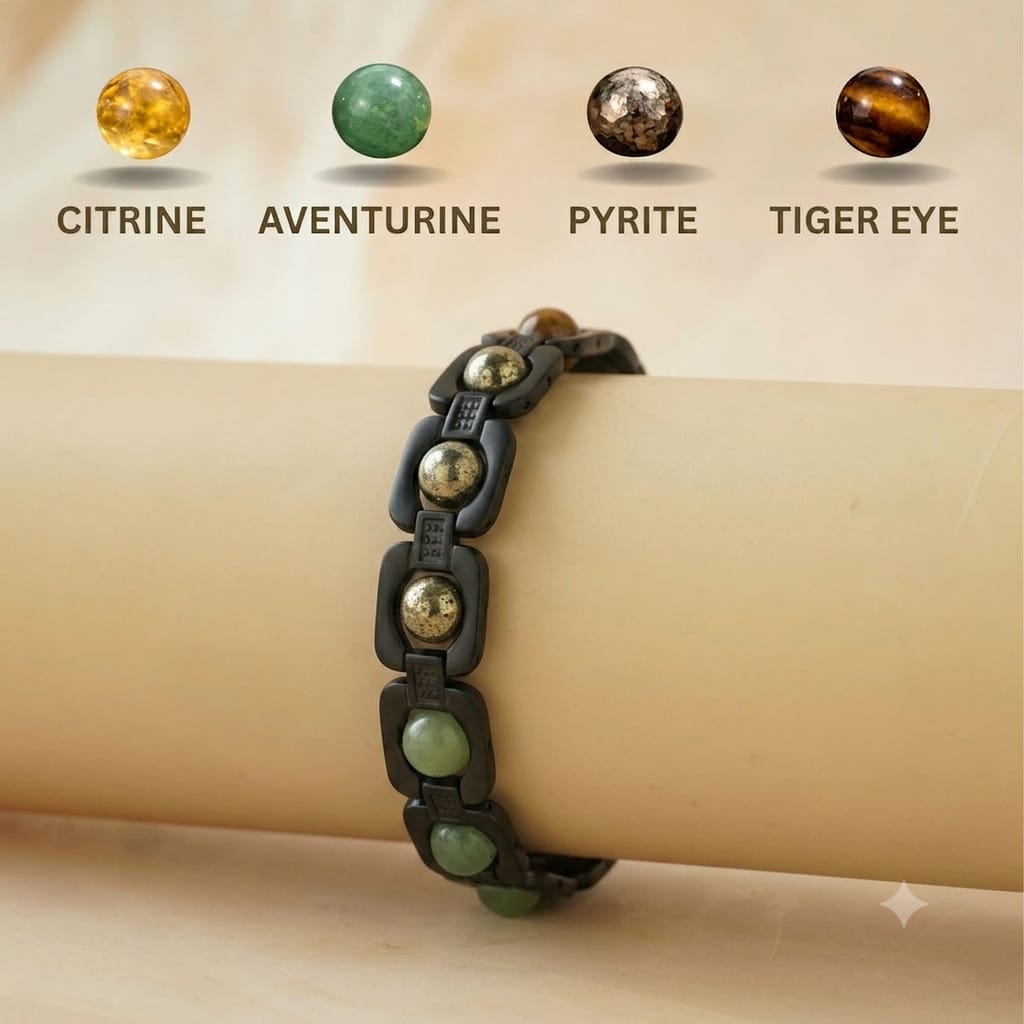 Rinmukteshwar Siddh Metal Dhan Yog™ Bracelet (Matte Black): Lab Certified, Customised & Energized Bracelet for Man & Women