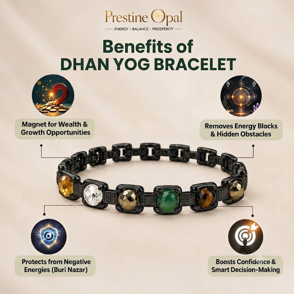 Rinmukteshwar Siddh Metal Dhan Yog™ Bracelet (Matte Black): Lab Certified, Customised & Energized Bracelet for Man & Women