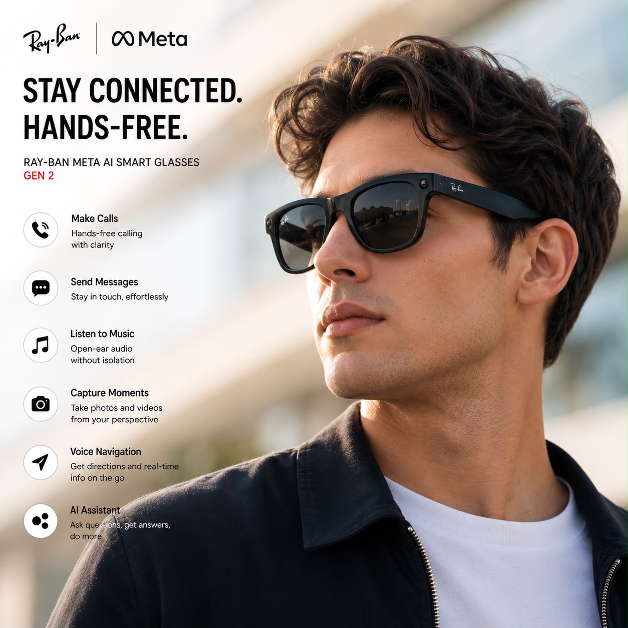 Ai Smart Glasses For Men & Women with Camera, Mic, Calling & Smart Ai integration