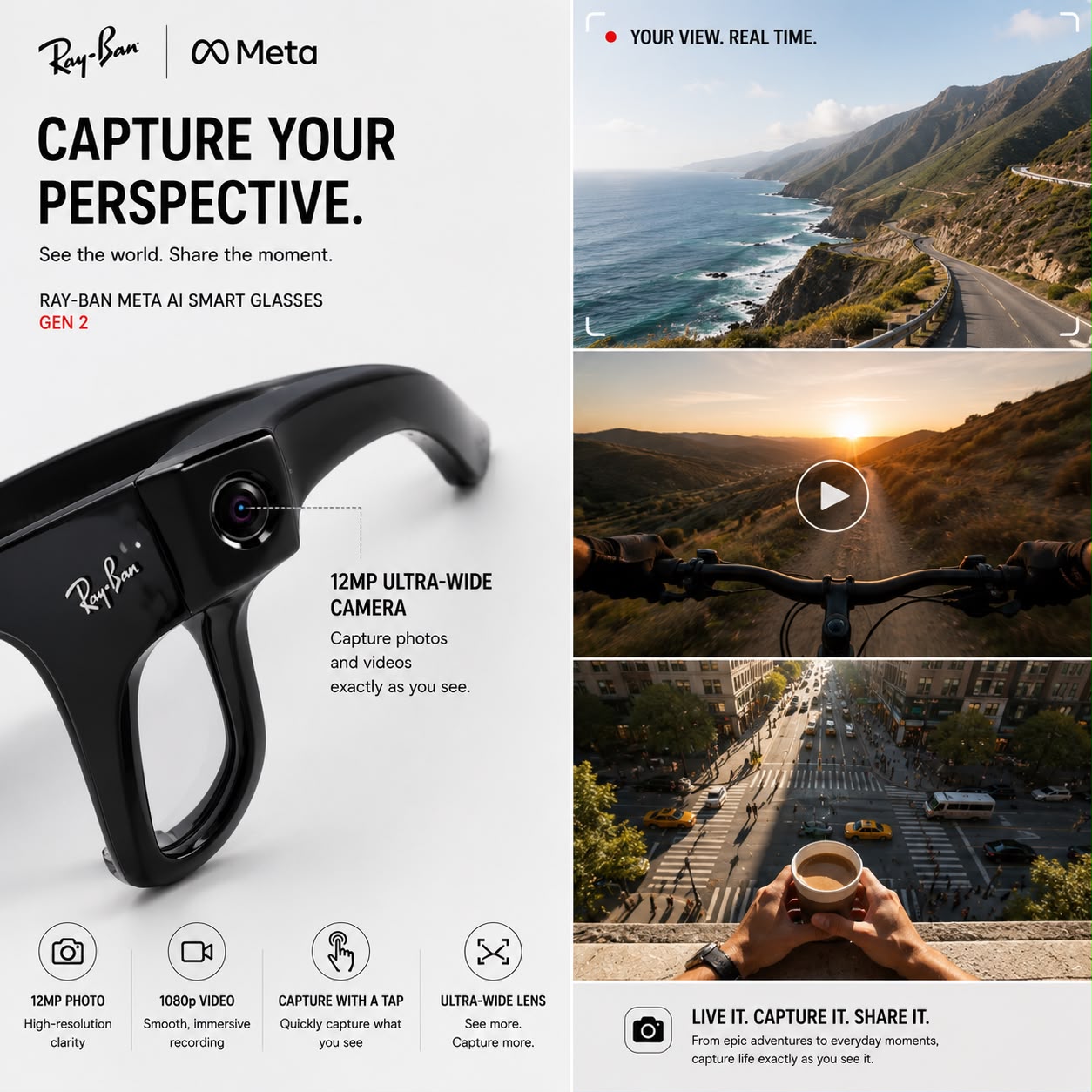 Ai Smart Glasses For Men & Women with Camera, Mic, Calling & Smart Ai integration