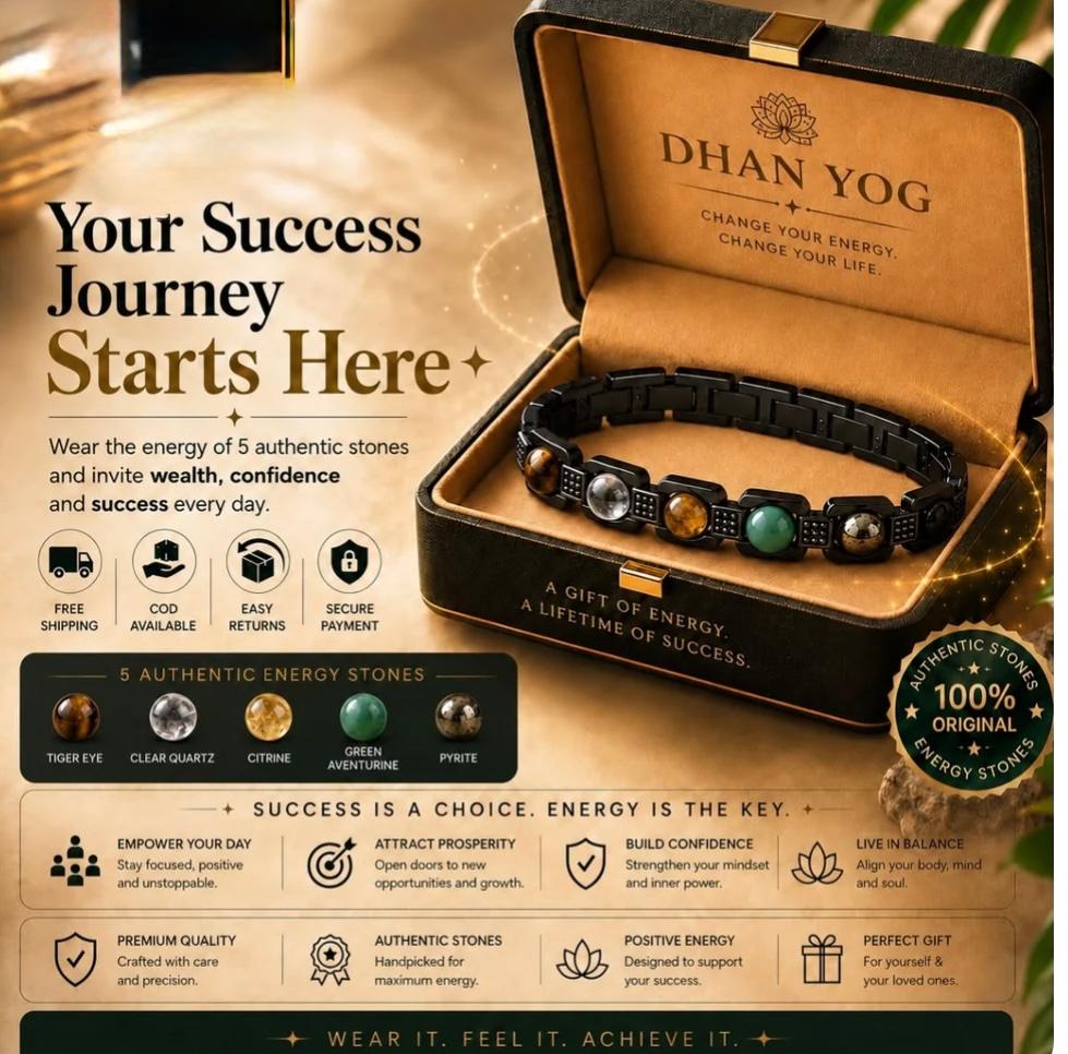 Rinmukteshwar Siddh Metal Dhan Yog™ Bracelet (Matte Black): Lab Certified, Customised & Energized Bracelet for Man & Women