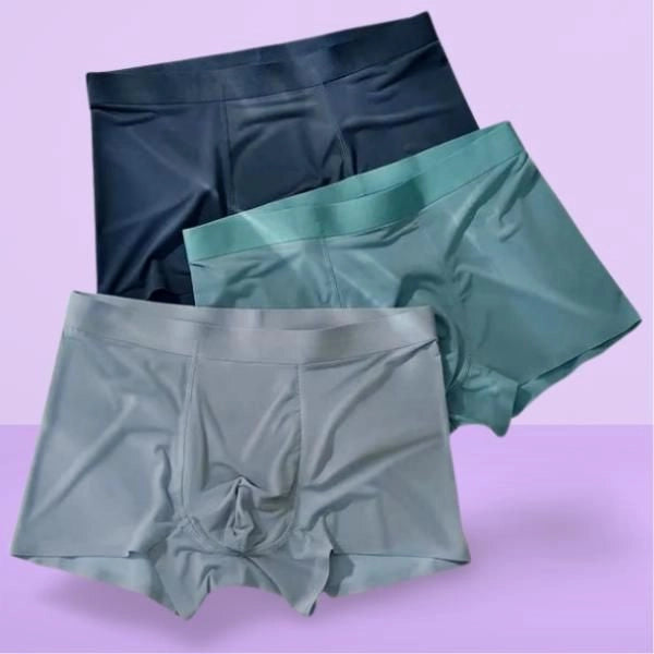 Men's Ice Silk Briefs Boxers (Pack of 3).